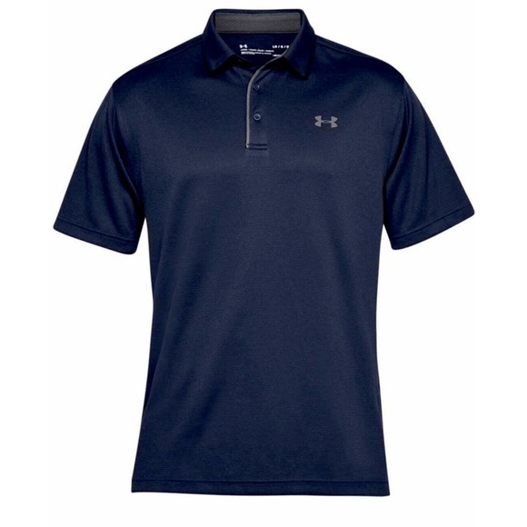Under Armour Shirt Size 2XL Tech Golf Polo Midnight Navy/Graphite - Picture 1 of 5